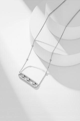 Messika Move Rectangular Diamond Pendant Necklace