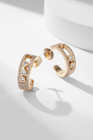 Messika Move Pavé Diamond Hoop Earrings