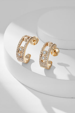 Messika Move Pavé Diamond Hoop Earrings