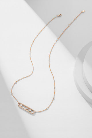 Messika Move Rectangular Diamond Pendant Necklace