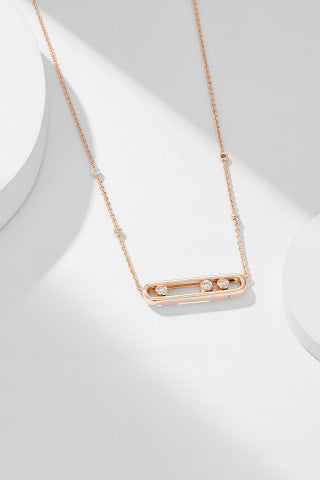 Messika Move Rectangular Diamond Pendant Necklace