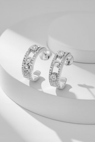 Messika Move Pavé Diamond Hoop Earrings
