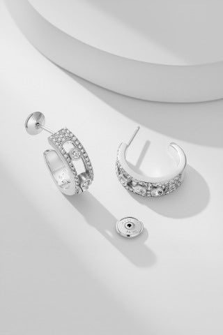 Messika Move Pavé Diamond Hoop Earrings