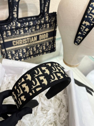 Dior Liora Oblique Canvas Signature Headband