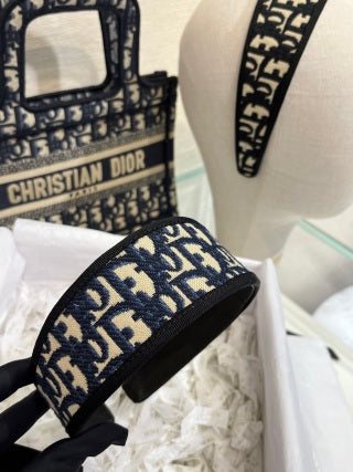 Dior Liora Oblique Canvas Signature Headband