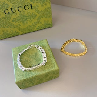 Gucci GG Textured Chain Link Bracelet