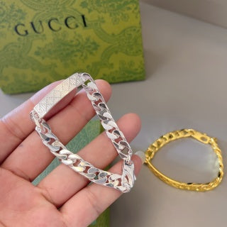 Gucci GG Textured Chain Link Bracelet