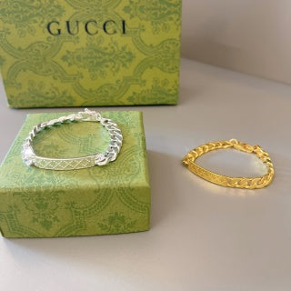 Gucci GG Textured Chain Link Bracelet