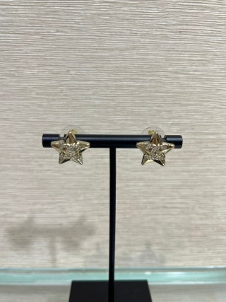 Chanel Crystal Star Stud Earrings – Elegant Luxury Fashion Jewelry