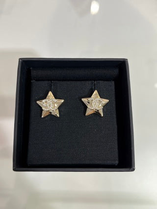 Chanel Crystal Star Stud Earrings – Elegant Luxury Fashion Jewelry