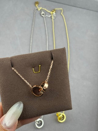 Cartier Double-Ring Necklace (Non-Diamond)