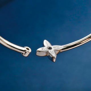 Louis Vuitton Blossom Cross Open Cuff Bracelet
