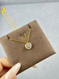 Cartier Trinity Necklace (Three-Gold, Fully Diamond-Set)
