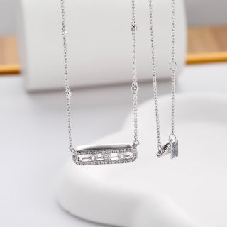 Messika Move Slim Diamond Bar Necklace