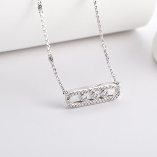 Messika Move Slim Diamond Bar Necklace