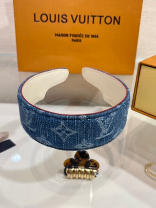 Louis Vuitton Monogram Denim Signature Hairband