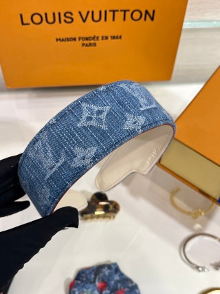Louis Vuitton Monogram Denim Signature Hairband