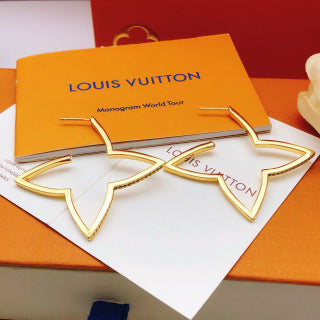 Louis Vuitton Star Blossom Outline Stud Earrings