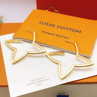 Louis Vuitton Star Blossom Outline Stud Earrings
