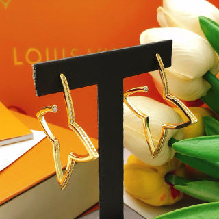 Louis Vuitton Star Blossom Outline Stud Earrings