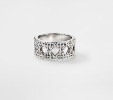 Dior Valentina Crystal Lace Band Ring