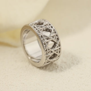 Dior Valentina Crystal Lace Band Ring