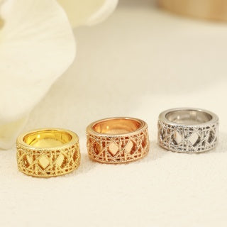 Dior Valentina Crystal Lace Band Ring