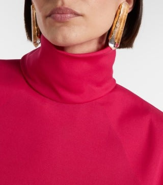 YSL Crystal Bar Sculptural Clip-On Earrings