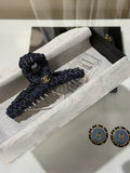 Chanel Navy Braided Chain Headband – Elegant Luxury Fashion Accessory