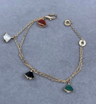 Bvlgari Multicolor Fan Charm Bracelet – Elegant Luxury Jewelry