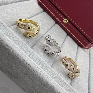 Cartier Double-Headed Panther Open Adjustable Ring
