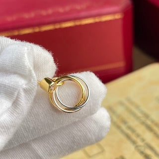 Cartier Minerva Circle Drop Earrings