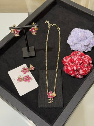 CHANEL Blossom Pearl CC Charm Pendant Necklace