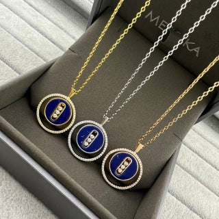 Messika Lucky Move Color Medallion Long Necklace