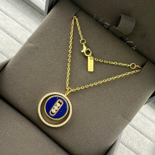 Messika Lucky Move Color Medallion Long Necklace