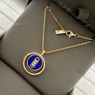 Messika Lucky Move Color Medallion Long Necklace