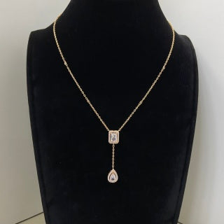 Messika Lucky Move Diamond Teardrop Pendant Necklace