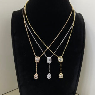 Messika Lucky Move Diamond Teardrop Pendant Necklace