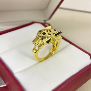 Cartier smooth-finish panther head ring