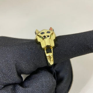 Cartier smooth-finish panther head ring