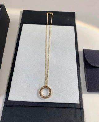 Cartier Aureline Roman Circle Diamond Necklace