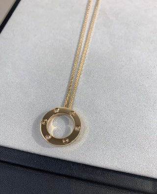 Cartier Aureline Roman Circle Diamond Necklace