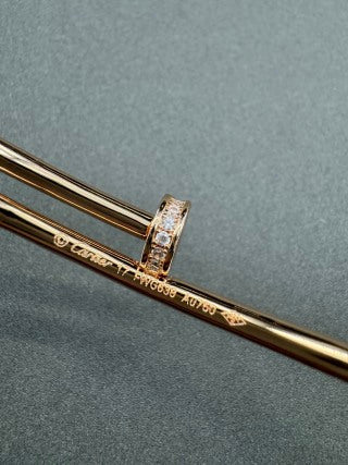 Cartier Juste un Clou bracelet with diamonds on the head and tip