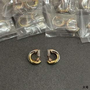 Cartier Large-Model Three-Ring Clip-On Earrings
