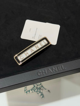 Chanel Logo Barrette Hair Clip – Elegant Luxury Fashion Accessory