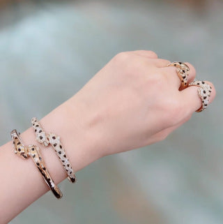 Cartier Seravelle Panther Pavé Cuff Bracelet