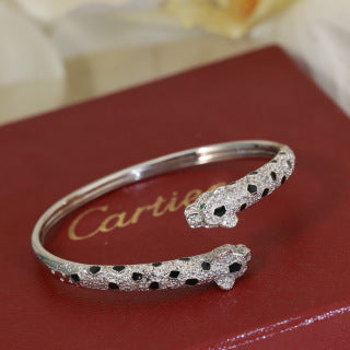 Cartier Seravelle Panther Pavé Cuff Bracelet