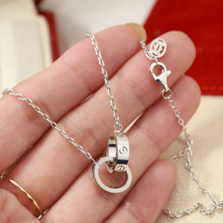 Cartier Liora Three Charm Circle Necklace