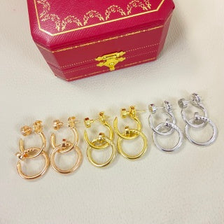 Cartier smooth-finish nail drop earrings