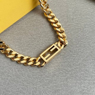 Fendi Varello FF Bold Link Necklace